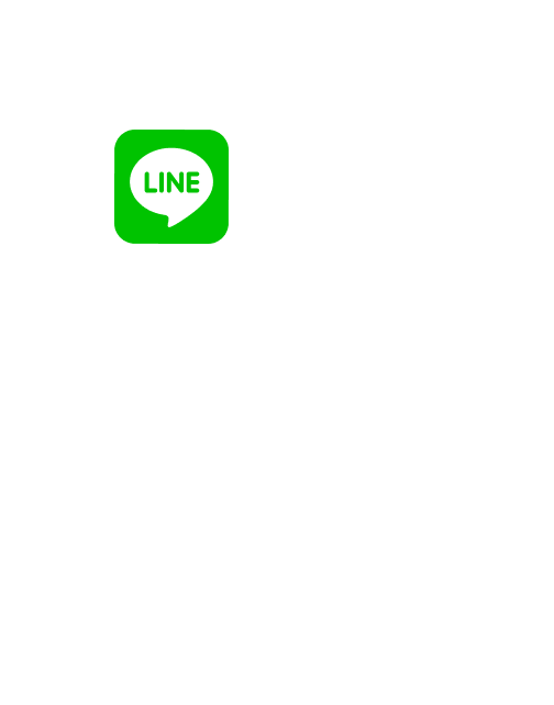 LINEのアイコンを表示したスマホのイラスト